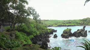 Carmen visits the waterfall, and blows you in the car.